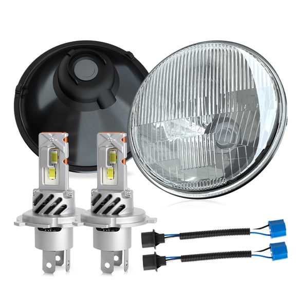 BSBSDJB 7" inch Round LED Headlights High/Low Sealed Beam for 1950-1979 Beetle, 6500K White