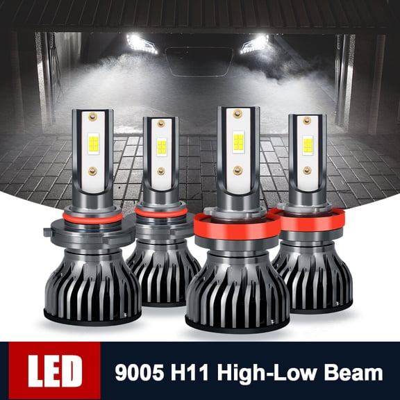 BSBSDJB Bright White LED Headlight Bulbs for Subaru Impreza 2012-2016 High Low Beam,4-pack