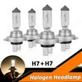 thumbnail image 1 of BSBSDJB For 2000-2009 Mercedes-Benz E320 Front Halogen Headlight 4X H7 Bulbs High-Low Beam, 1 of 9