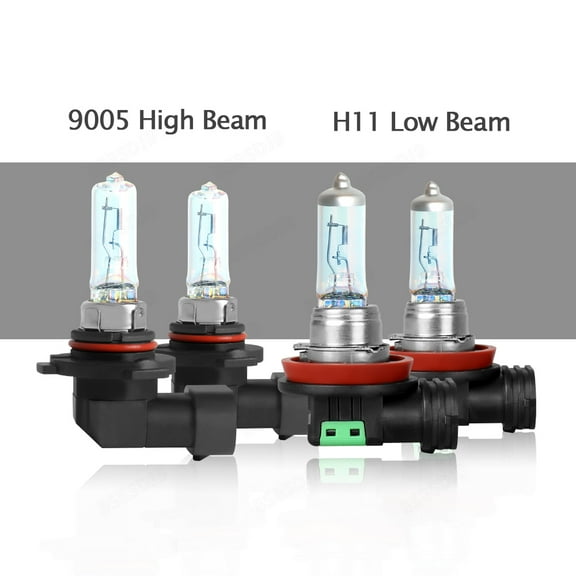 BSBSDJB For Buick Encore Sport Utility 2013-2021 - 4X Halogen Headlight Bulbs 9005 H11 High Low Beam