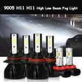 thumbnail image 1 of BSBSDJB For Honda Civic Hatchback 2017-2020 White LED Headlight Bulbs 9005 H11 High/Low Beam+H11 Fog Light 6-pack, 1 of 19