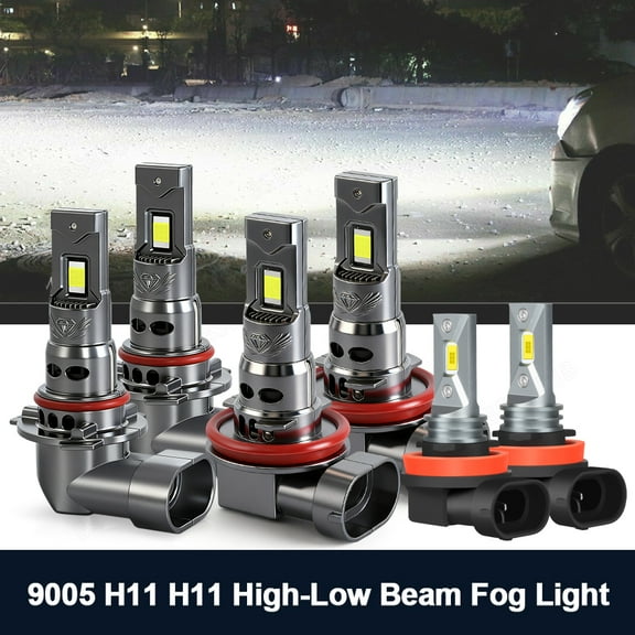 BSBSDJB For Honda Pilot SE-L Sport Utility 4-Door 2008 LED Headlight Fog Lamp Bulbs