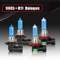 thumbnail image 1 of BSBSDJB For Toyota Prius 2010-2015 Halogen Headlight Bulbs 9005+H11 High Low Beam, 1 of 17