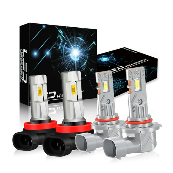 BSBSDJB White LED Headlight Bulbs For Honda Odyssey 2011-2017, High Low Beam 9005+H11