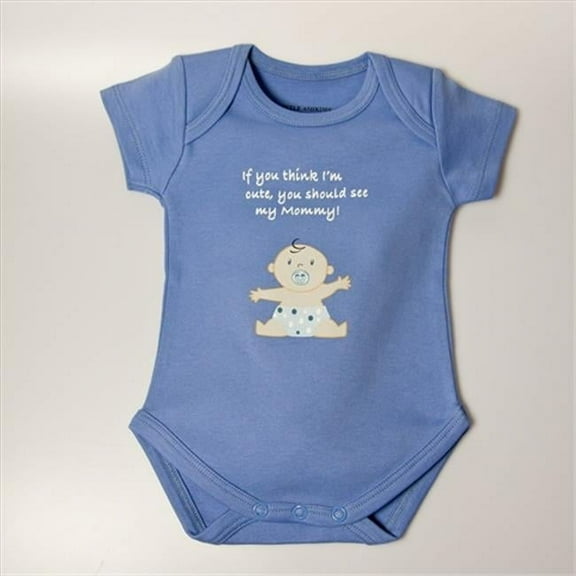 BSCASMOMB03 Cute As Mommy Boy Bodysuit - Blue, 0-3 Months