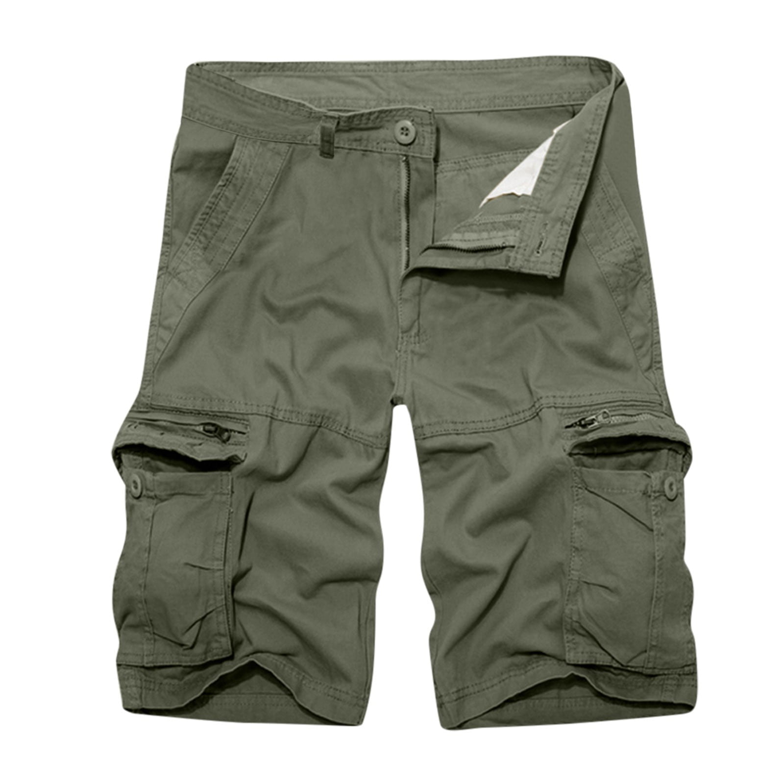 BSDHBS Cargo Pants Men's Vintage Cargo Cotton Shorts Summer Sports Leisure  Jogging Shorts Green Size 31 