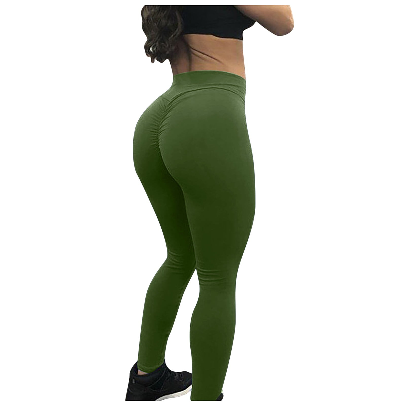 POSHDIVAH Ultra Soft Yoga Pants for Women High Waisted Tummy Control  Workout Leggings with Pockets, Crab Green, Large : : Clothing,  Shoes & Accessories