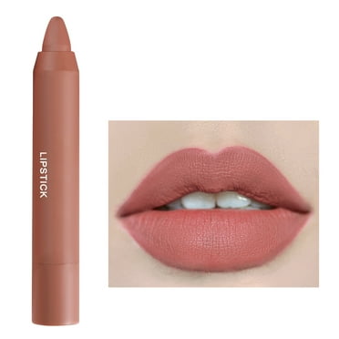 BSDHBS lipgloss 1PCS Makeup Lipstick Moisturizing 12ColorsMatte Lasting Long Lipstick Water Crayons Smooth Proof Velvet Crayon Lipstick Lipstick F