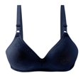 thumbnail image 1 of BSDJILFG 50% Bibraters for Women, Women's Fashion Plus Size Wire Free Comfortable Push Up Hollow Out Bra Underwear, Padded Bralettes for Women, 1 of 3