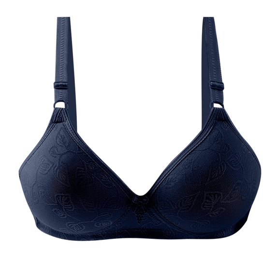 BSDJILFG 50% Bibraters for Women, Women's Fashion Plus Size Wire Free Comfortable Push Up Hollow Out Bra Underwear, Padded Bralettes for Women