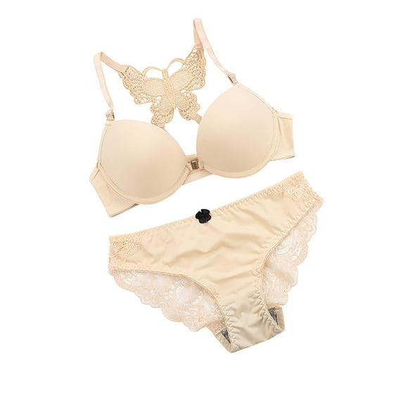 BSDJILFG 50% Bra inserts, Fashion Women's Lace Beauty Back Solid Strap Wrap Plus Size Bra Underwear, Comfy Bras for Women