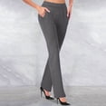 thumbnail image 1 of BSDJILFGWomens Pants Casual Solid Stretch Fitness Bootcut Suit Pants Outfits for Women Casual Pants, 1 of 6