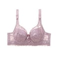 thumbnail image 1 of BSDJILFG 50% Plus Size Bras For Women Lace Bralette Comfortable and Soft Gathered No wire Bras For Women, 1 of 3