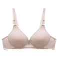 thumbnail image 1 of BSDJILFG 50% Pumping Bras, Women's Printing Gathered Together Daily Bra Underwear No Rims, Nude Bra, 1 of 5