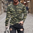 thumbnail image 1 of BSDJILFG Big and Tall Camo Shirts for Men Loose Fit Graphic T-Shirt Long Sleeve Crew Neck Tees Pullover Sports Tops Rollbacks,S-5XL, 1 of 5
