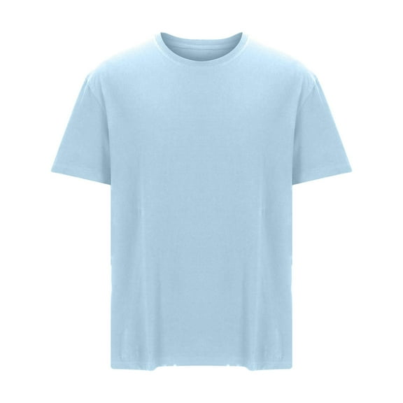 BSDJILFG Big and Tall Shirts ,Casual Basic Tees for Men Loose Short Sleeve Round Neck T-shirt Cotton Tops,Sizes L-6XL