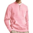 thumbnail image 1 of BSDJILFG Big and Tall Shirts for Men with Front Pockets,Business Casual Button Up V-Neck Henley Sweatshirts for Lounge to Work,Sizes S-5XL, 1 of 4