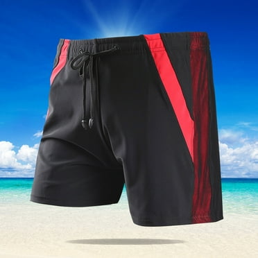 BSDJILFG Big and Tall Swim Trunks for Men Casual Elastic Waist Stretchy Boxer Briefs Quick-Dry Skinny Swim Shorts Mens Swimwear Clearance XL-5XL