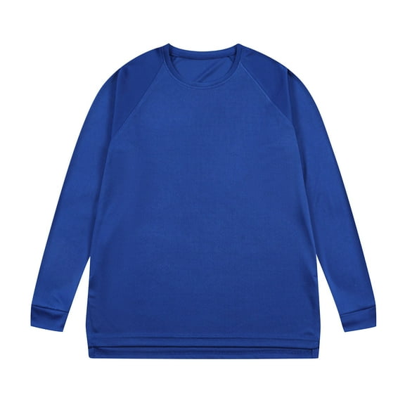 BSDJILFG Big and Tall T-Shirts for Men Casual Long Sleeve Tops Crewneck Solid Color Tees Loose Activewear Loungewear ,L-5XL