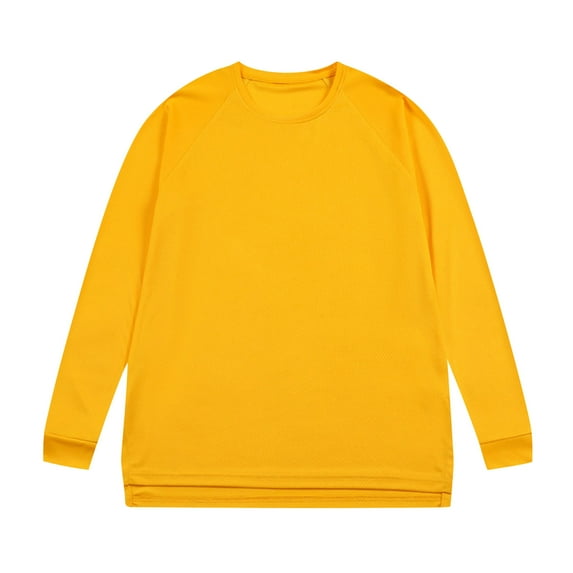 BSDJILFG Big and Tall T-Shirts for Men Casual Long Sleeve Tops Crewneck Solid Color Tees Loose Activewear Loungewear,L-5XL