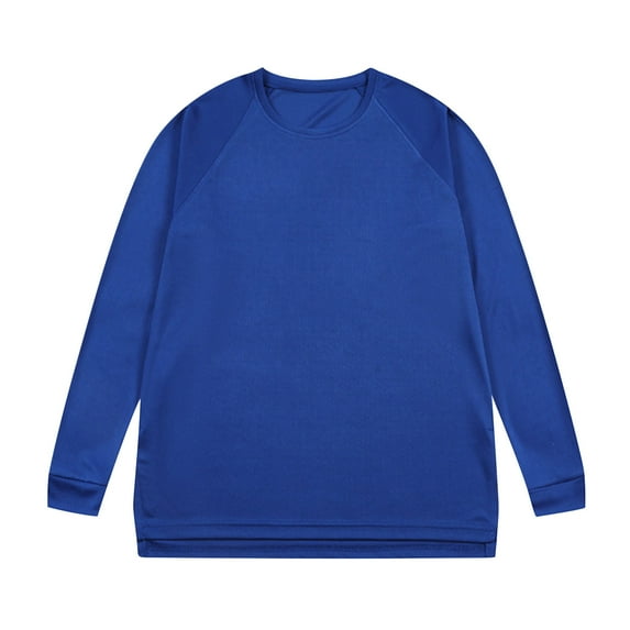 BSDJILFG Big and Tall T-Shirts for Men Casual Long Sleeve Tops Crewneck Solid Color Tees Loose Activewear Loungewear ,L-5XL