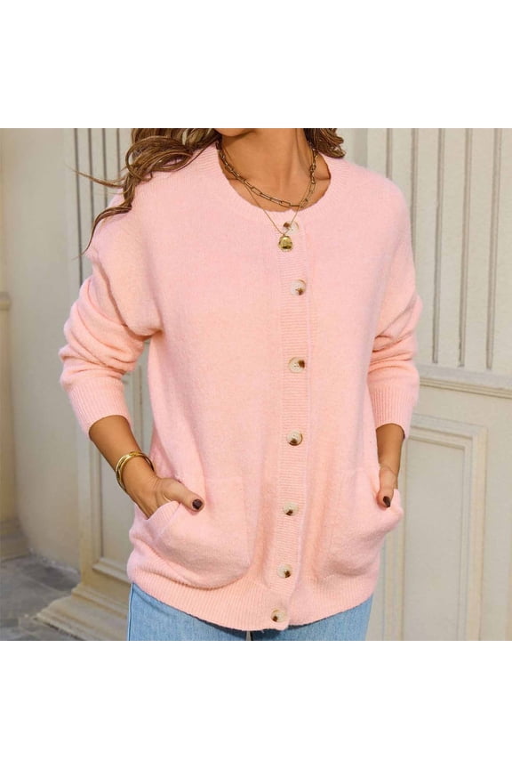Cardigan Sweaters for Women Trendy Lightweight Button Down Shirt Soft Cable Knit Cozy Loose Fit Duster Jackets