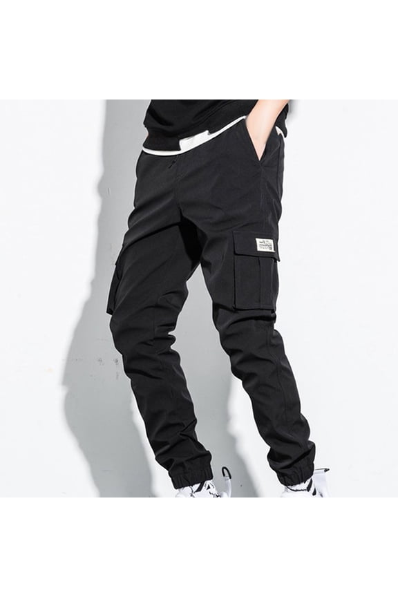 Cargo Pants for Men Casual Scrub Pants Relaxation Full Length Hiking Travel Trouser with Multi-Pockets,Sizes M-5XL