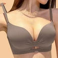 thumbnail image 1 of BSDJILFG Cotton Sports Bras for Women,Minimizer Bra Small Cups Balconette 1/2 Cups Dressy Wireless Backless Everyday Bras, 1 of 6