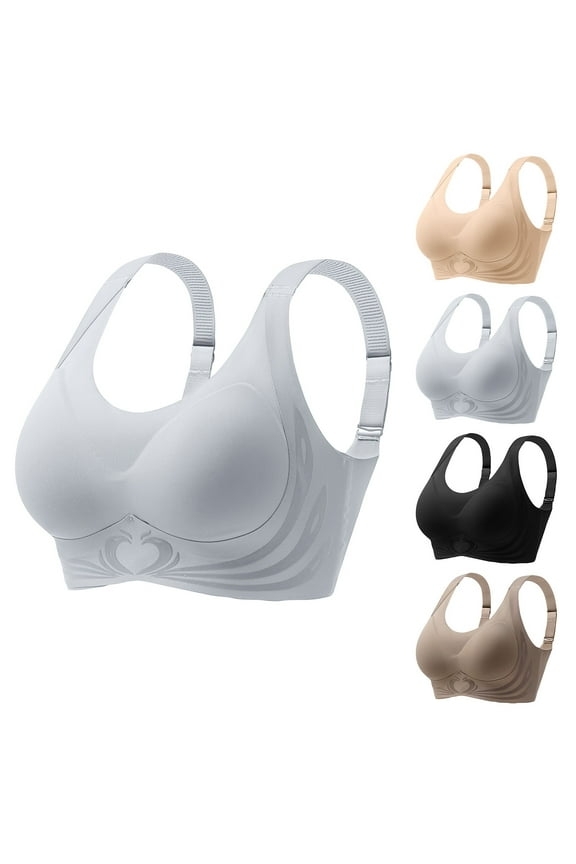 Crazy Yoga Bras for Women Seamless Bras Plus Size Sports Workout Bras Padded Push-Up Bralette ,M-6XL