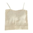 thumbnail image 1 of BSDJILFG Crop Tank Tops for Women Molded Cups Summer Adjustable Straps Cami Undershirts with Built-In-Bra, 1 of 5