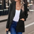 thumbnail image 1 of BSDJILFG Dress Jackets for Women Blazers Fall Trendy Business Casual Wrinkle-Free Suit Jacket with Pockets, 1 of 5