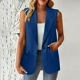 thumbnail image 1 of BSDJILFG Dress Vests for Women Formal Business Waistcoat Sleeveless Lapel Button Up Suit Jacket with Pockets,Sizes S-3XL, 1 of 7