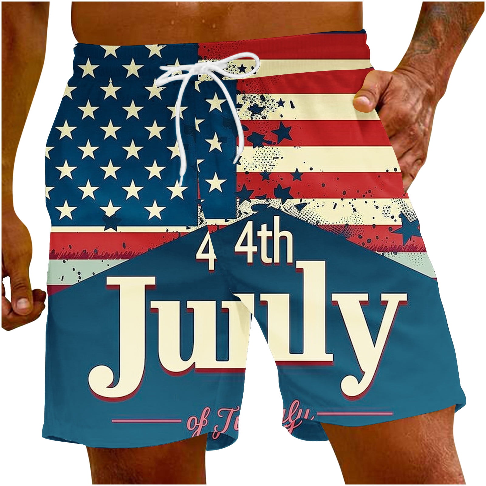 4th of july swim trunks walmart