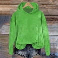thumbnail image 1 of BSDJILFG Green Hoodies for Women Winter Fleece Lined Workout Sweatshirts Loose Fit Soft Cozy Athletic Sweatshirts, 1 of 3