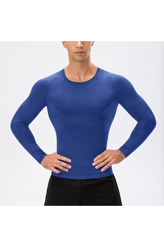 Gym Shirts Men Cooling Breathable Workout Tops Seamless Stretch Fit Active T-Shirt for Jogging