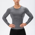 thumbnail image 1 of BSDJILFG Gym Shirts Men Cooling Breathable Workout Tops Seamless Stretch Fit Active T-Shirt for Jogging, 1 of 7