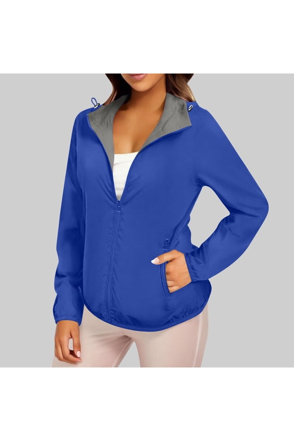 Half Zip Up Jackets for Women Long Sleeve Stand Collar Waterproof Fabric Fleece Lined Windbreaker Warm Pullover Tops