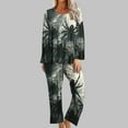 thumbnail image 1 of BSDJILFG Halloween Pajamas Women Fall Pajamas Women,Casual Sleep Shirts with Capri Bottom,Sizes S-3XL, 1 of 5