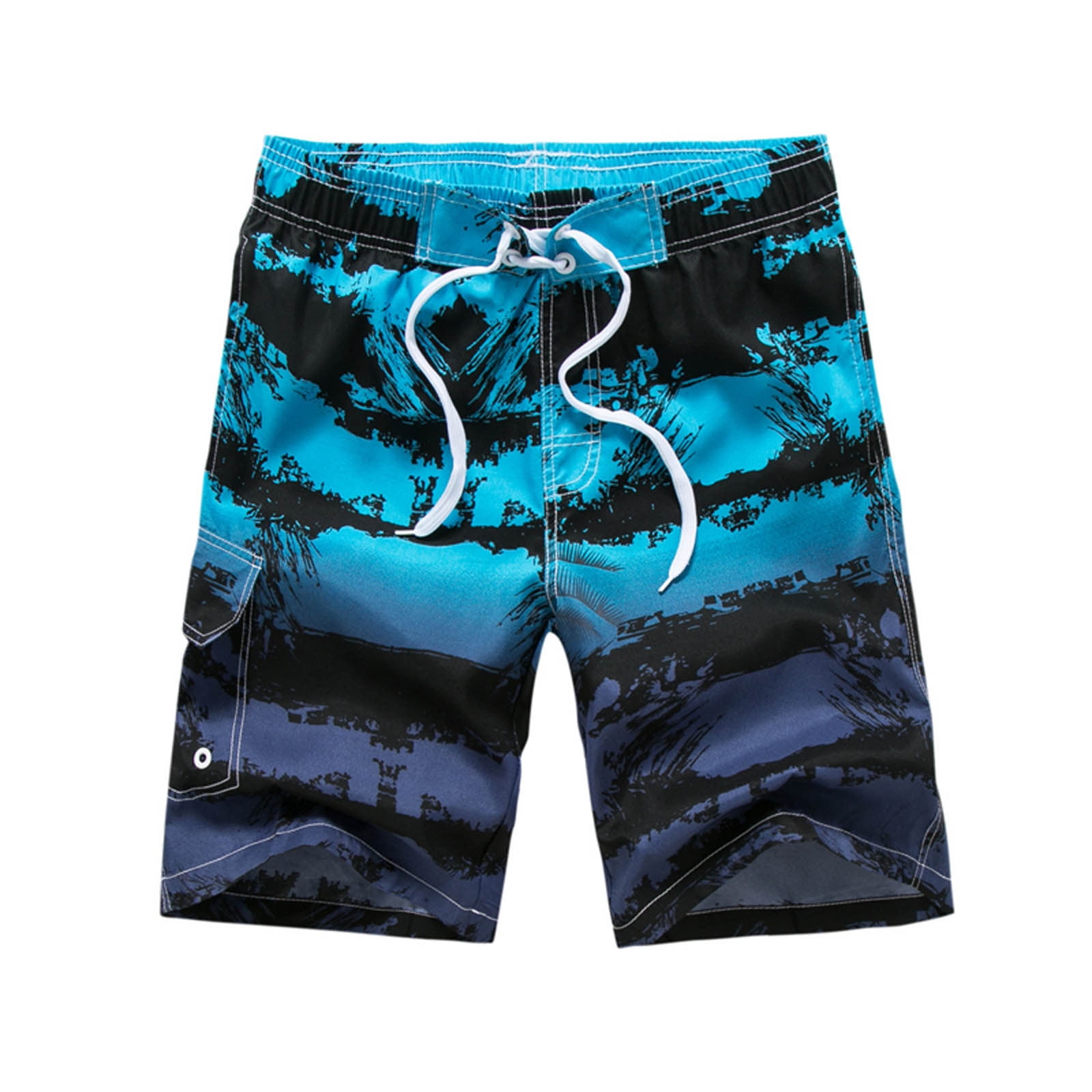 BSDJILFG Hawaii Board Shorts for Men Casual Summer Swim Trunks Tropical