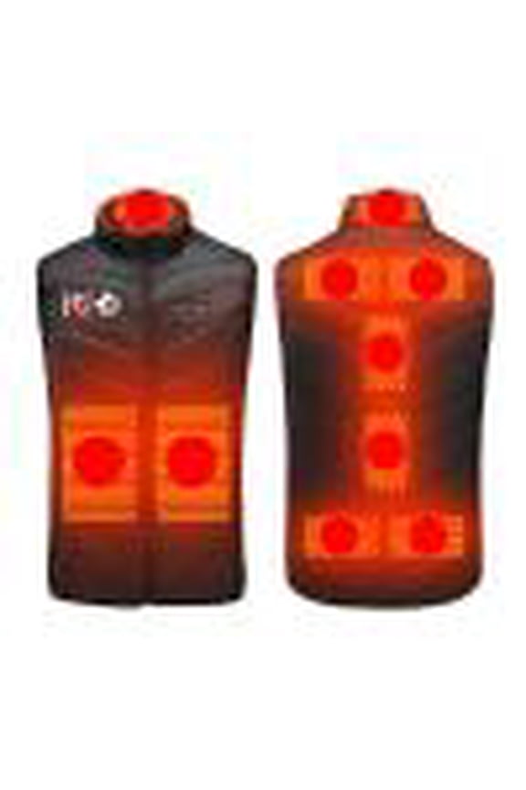 Heated Vests for Men Big and Tall Puffer Vests Sleeveless Quilted Winter Warmth Keeping 3 in 9 Heating Zones with Pockets Zip-Up Jackets Outerwear Coats ,S-6XL