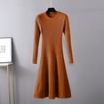 thumbnail image 1 of BSDJILFG Homecoming Dresses for Women Midi Sweater Dress High Waist Long Sleeve Bodycon Crewneck Fall Winter Dresses 2026, 1 of 3
