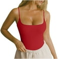 thumbnail image 1 of BSDJILFG Juniors Crop Tops Y2K Summer Tank Top Sleeveless Under Shirt Spaghetti Straps Comfy Sleep Shirt, 1 of 8