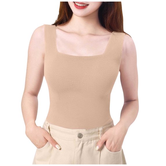 BSDJILFG Juniors Cute Tank Tops with Wide Straps,Sleeveless Gym Workout Top,Soft Breathable Cami Shirts