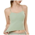 thumbnail image 1 of BSDJILFG Juniors Padded Workout Tank Tops Sleeveless Casual Shirt Spaghetti Straps Crop Vest Top, 1 of 6