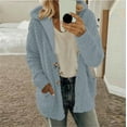 thumbnail image 1 of BSDJILFG Long Sleeve Cardigan Sweaters for Women Casual Fall Winter 2025 Soft Knit Sherpa Jacket Fleece Lined Hooded Outerwear, 1 of 6