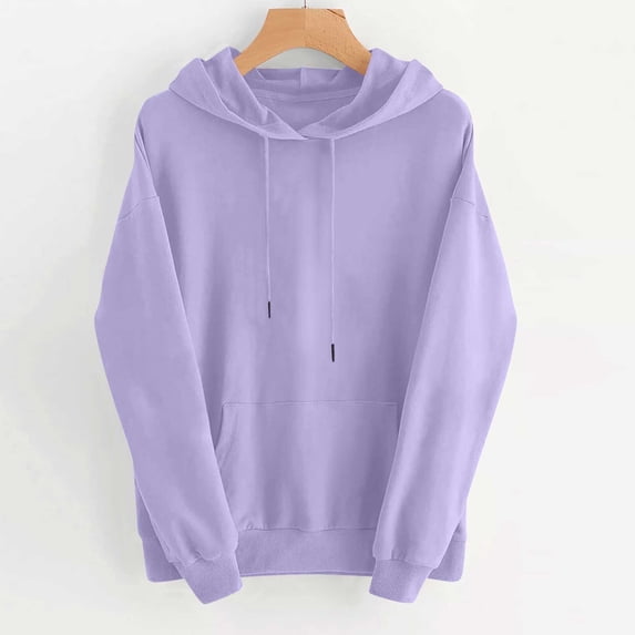 BSDJILFG Long Sleeve Sweatshirts for Women Lightweight Hoodies UV Sun Protection Regular Fit Pullover Top with Pockets