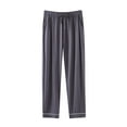 thumbnail image 1 of BSDJILFG Lounge Pants for Men 2-Piece Casual Loose Pants Elastic High Waist Wide-Leg Solid Color Full Length Pajama Pants,L-4XL, 1 of 2