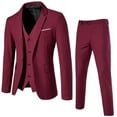thumbnail image 1 of BSDJILFG Men's Formal Suits 3-Piece Business Casual Outfits,Modern Fit Tuxedo Jacket,Waistcoat and Pants, 1 of 7