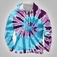 thumbnail image 1 of BSDJILFG Mens 6xl Sweatshirts Big and Tall Tie Dyed Hoodies Long Sleeve Fall Winter Men Big and Tall 5xl-6xl Rainbow Printed Pullover Tops Activewear,M-3XL, 1 of 4