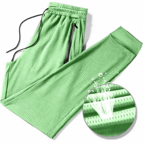 BSDJILFG Mens Air Wick Pants,Summer Lightweight Breathable Athletic Joggers,Stretch Fit Quick Drying Elastic Waist Running Sweatpants